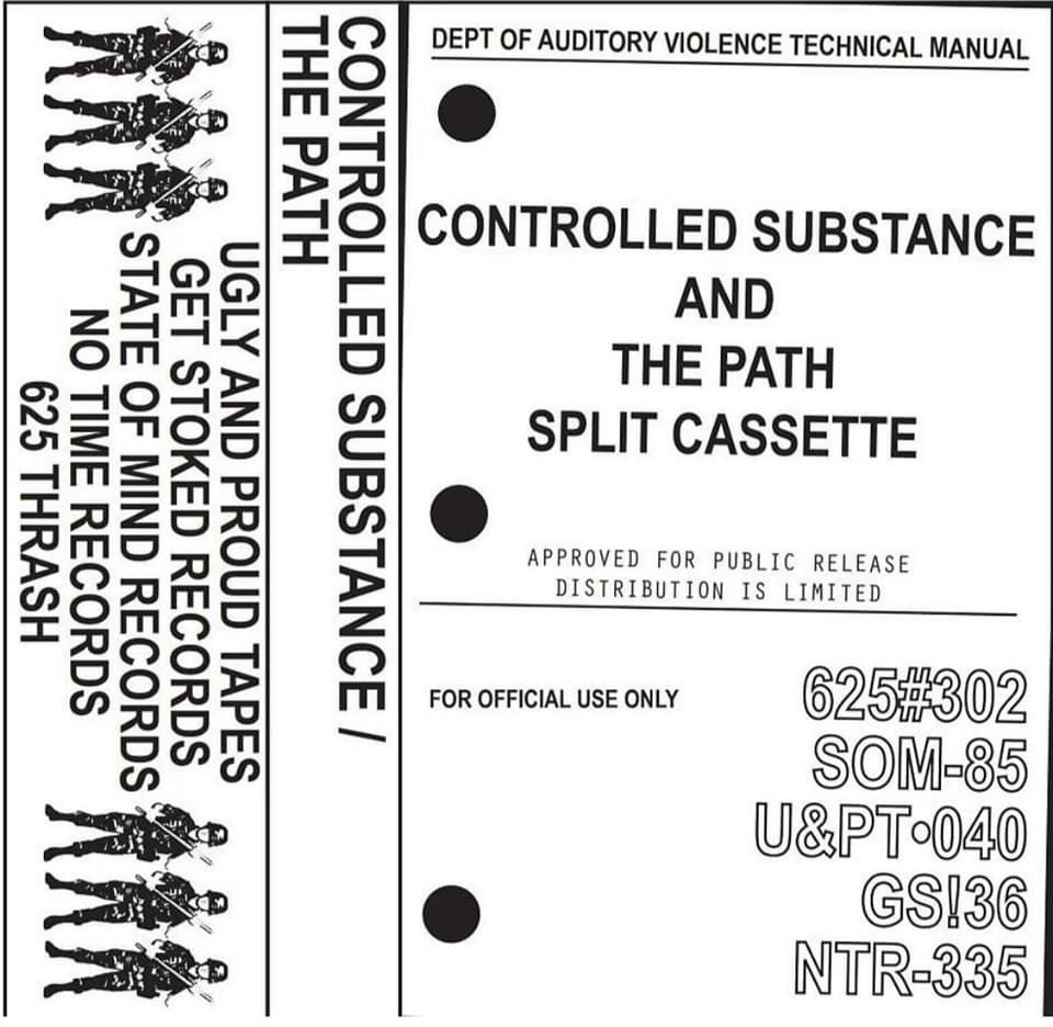 THE PATH / CONTROLLED SUBSTANCE - Split Cassette Tape (Green/50) (image for) THE PATH / CONTROLLED SUBSTANCE - Split Cassette Tape (Green/50)